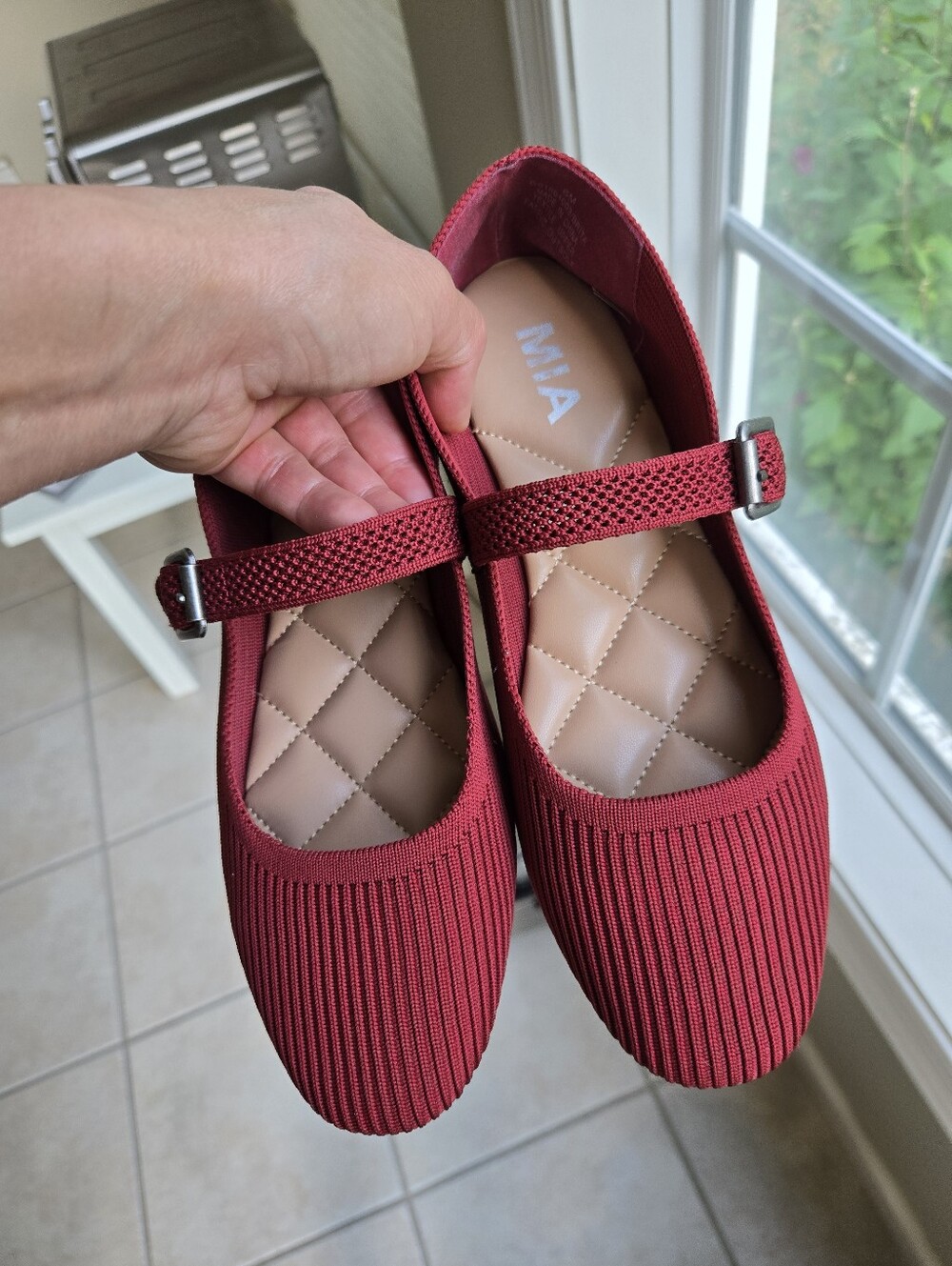 MIA Brita-C Knit Mary Jane Flat Size 6